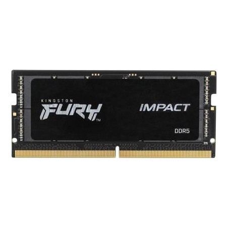 Kingston FURY Impact - DDR5 - Modul - 16 GB - SO DIMM 262-PIN - 3000 MHz / PC5-48000 - CL38 - 1.35 V - ungepuffert - on-die ECC