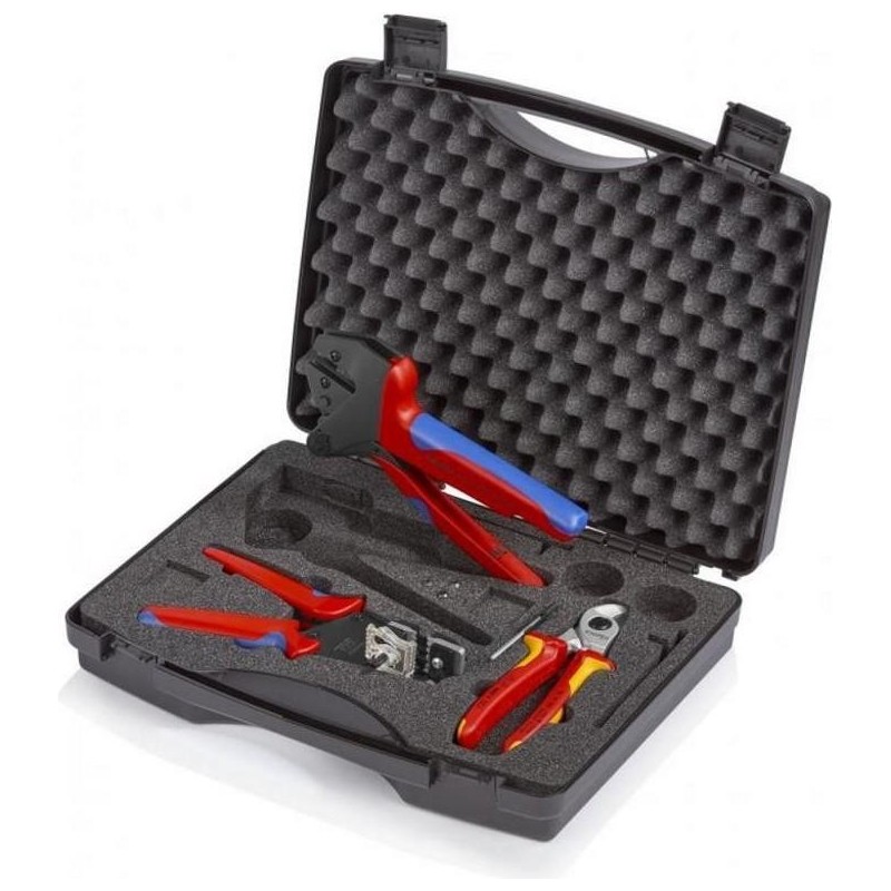KNIPEX 97 91 03 Elektriker Werkzeugkoffer bestückt B x H T 345 80 280 - Werkzeugkoffer für Photovoltaik br br Bestückt mit W