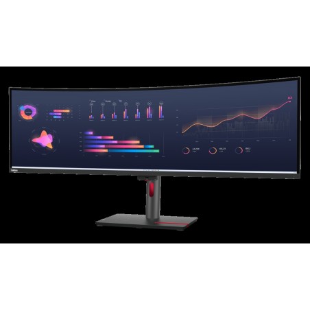 LENOVO ThinkVision P49w-30 124,46cm 124,50cm (49") IPS 5120x1440 32:9 60Hz 350cd/m2 4ms 2x HDMI DP 4xUSB 3.2 G1 USB-C 3.2 G1 US