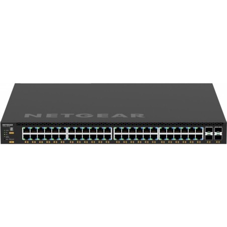 Netgear M4350-48G4XF (GSM4352)-48x1G PoE+ (236W base, up to 1,440W) and 4xSFP+ Managed Switch (GSM4352-100NES)