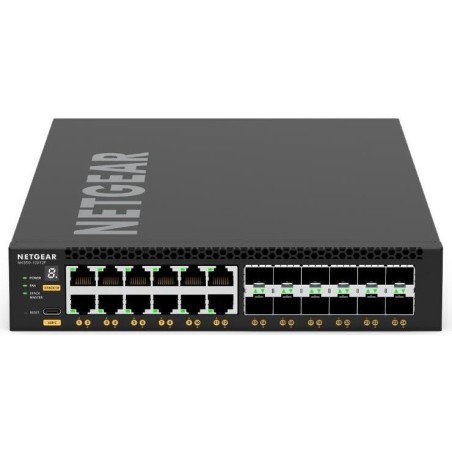 Netgear AVoIP M4350 Rackmount 10G Managed Switch, 12x RJ-45, 12x SFP+ (XSM4324-100NES)