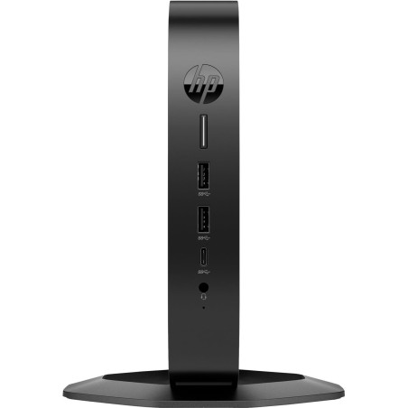 HP Elite t655 - Thin Client - SFF - 1 x Ryzen Embedded R2314 - RAM 8GB - Flash 32GB - eMMC - Radeon Graphics - 1GbE, Bluetooth