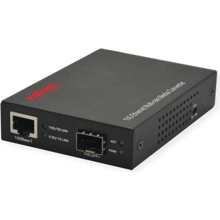 ROLINE Konverter 1/2.5/5/10 Gigabit Ethernet RJ45 SFP oder SFP+ - Converter - Ethernet (21.13.1133)