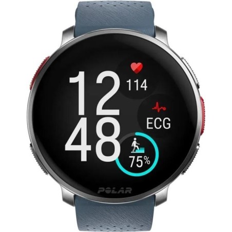 Polar Vantage V3 - Aluminum - Sportuhr mit Band - Silikon - Anzeige 3,5 cm (1,39") - 32GB - Bluetooth - 57 g - himmelblau (9001