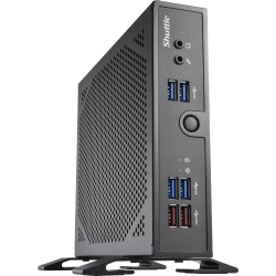 Shuttle XPC slim DS50U3 - Barebone - Slim-PC - 1 x Core i3 i3-1315U / 1,2 GHz - RAM 0GB - UHD Graphics - 1GbE, 2,5GbE - Schwarz