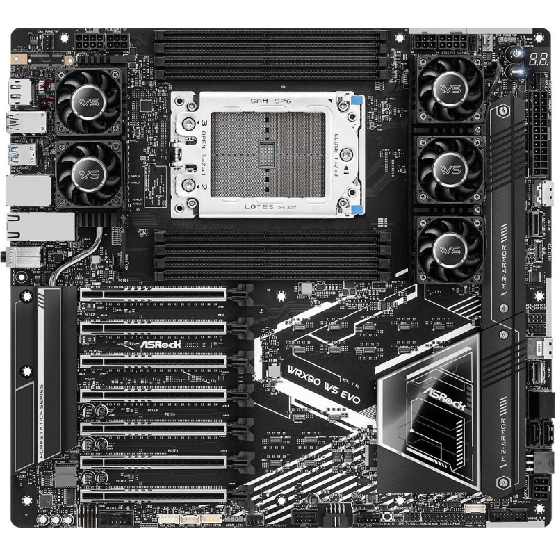 ASRock WRX90 WS EVO Server-Mainboard Socket sTR5 AMD WRX90 EEB DDR5 bis 2 TB (90-MXBMH0-A0UAYZ)