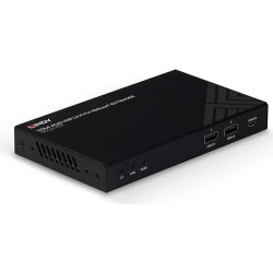 LINDY - KVM / Audio / Serial / Infrared Extender - Empfänger - HDBaseT 2,0 - über CAT 6 - USB - bis zu 150 m (38389)