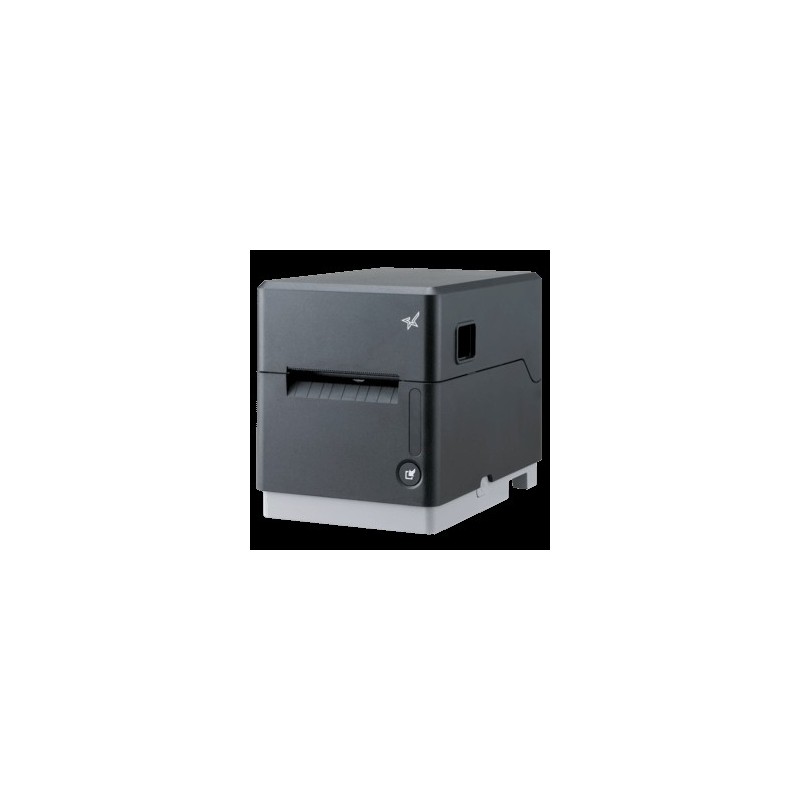 Star mC-Label3, CloudPRNT, Etiketten, Bonrolle, 8 Punkte/mm (203dpi), Cutter, linerless, USB, USB-C, BT, Ethernet, grau Etikett