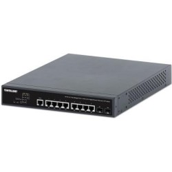 IC Intracom Intellinet - Switch - 2+/L3 Lite - managed - 8 x 10/100/1000 (PoE++) + 2 x Gigabit SFP (Uplink) - Desktop, an Rack
