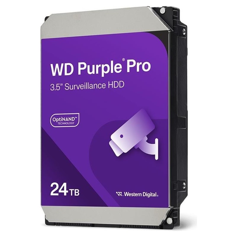 WD Purple Pro WD240PURP - Festplatte - 24TB - Videoüberwachung, Smart Video - intern - 3,5" (8,9 cm) - SATA 6Gb/s - 7200 rpm -