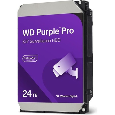 WD Purple Pro WD240PURP - Festplatte - 24TB - Videoüberwachung, Smart Video - intern - 3,5" (8,9 cm) - SATA 6Gb/s - 7200 rpm -