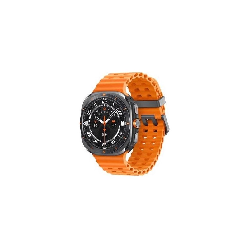 Samsung Galaxy Watch Ultra - 47 mm - Titan - intelligente Uhr mit marine band - Gummi - Orange - Bandgröße: S/M/L - Anzeige 3.8