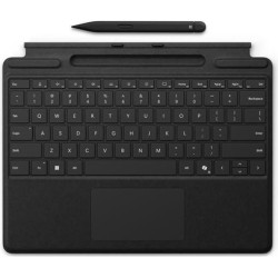 Microsoft Surface Pro Keyboard - Tastatur - mit Trackpad, Beschleunigungsmesser, Surface Slim Pen 2 Ablage- und Ladeschale - QW