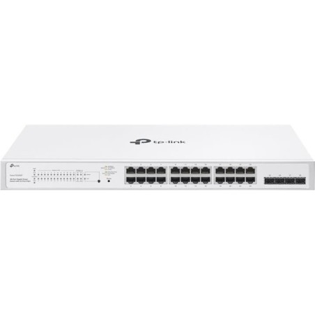 TP-Link Festa FS328GP V1 - Switch - Smart - 24 x 10/100/1000 (PoE+) + 4 x Gigabit SFP - an Rack montierbar - PoE+ (250 W) (Fest