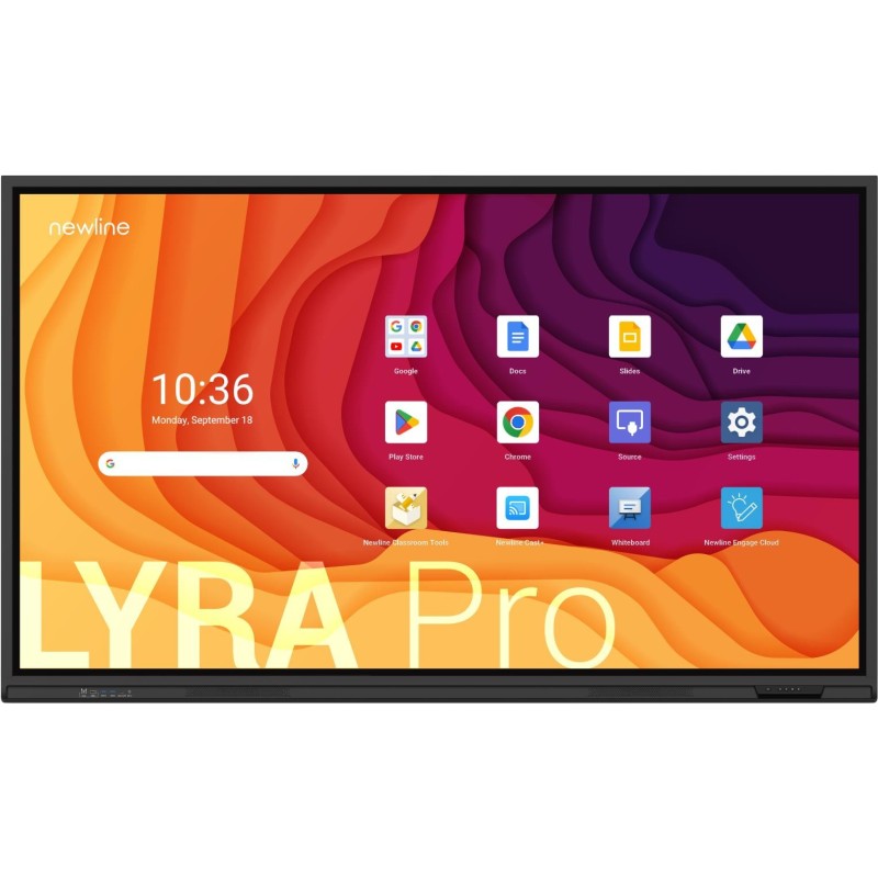 Newline TT-6523QA Interaktives Whiteboard 165,1 cm (65") 3840 x 2160 Pixel Touchscreen Schwarz (TT-6523QA)