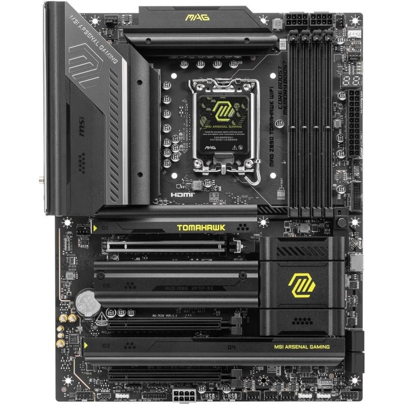 MSI MAG Z890 TOMAHAWK WIFI - Motherboard - ATX - LGA1851-Sockel - Z890 Chipsatz - USB 3,2 Gen 1, USB 3,2 Gen 2, USB-C 3,2 Gen2,