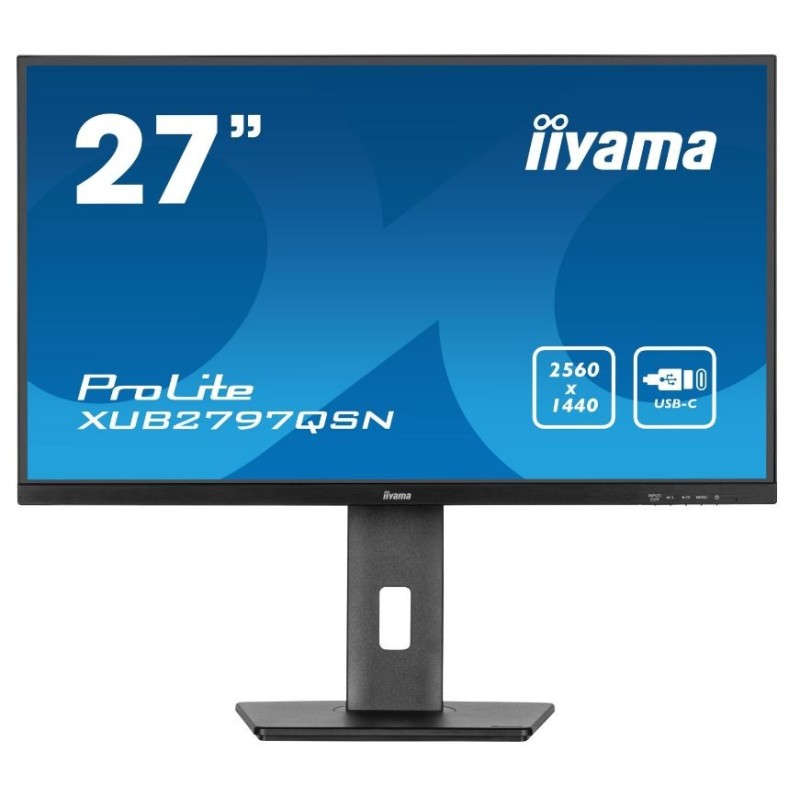 Iiyama ProLite XUB2797QSN-B2 68,58 cm (27") Flachbildschirm (TFT/LCD) - schwarz - 2560x1440 - 1xDisplayPort 1.4 / 1x HDMI 2.0 (