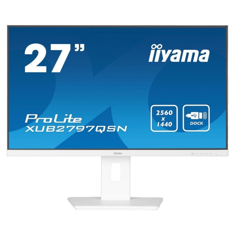 Iiyama ProLite XUB2797QSN-W2 68,6 cm (27") Flachbildschirm (TFT/LCD) - 2560x1440 - 1x DisplayPort 1.2 / 1x HDMI 2.0 - Weiß (XU