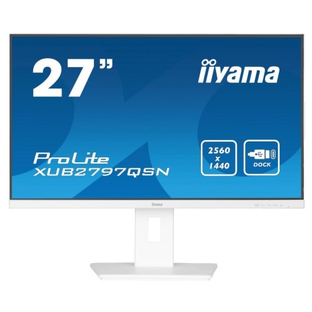 Iiyama ProLite XUB2797QSN-W2 68,6 cm (27") Flachbildschirm (TFT/LCD) - 2560x1440 - 1x DisplayPort 1.2 / 1x HDMI 2.0 - Weiß (XU