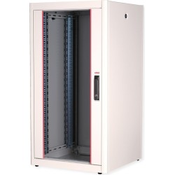 Roline Basic - Schrank Netzwerkschrank - Glas Tür - Hellgrau, RAL 7035 - 22U - 48.3 cm (19") (26.21.0031)