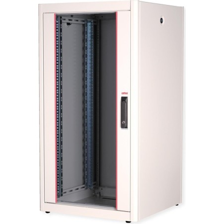 Roline Basic - Schrank Netzwerkschrank - Glas Tür - Hellgrau, RAL 7035 - 22U - 48.3 cm (19") (26.21.0031)