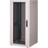 Roline Basic - Schrank Netzwerkschrank - Glas Tür - Hellgrau, RAL 7035 - 26U - 48.3 cm (19") (26.21.0035)