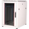 Roline Pro - Schrank Netzwerkschrank - mit Glastür, 600 x 800 mm (B x T) - Hellgrau, RAL 7035 - 16U - 48.3 cm (19") (26.21.0048