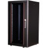 Roline Basic - Schrank Netzwerkschrank - Glas Tür - Jet Black, RAL 9005 - 22U - 48.3 cm (19") (26.21.0200)