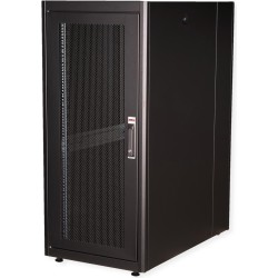 Roline Basic - Schrank Netzwerkschrank - perforierte Tür - Jet Black, RAL 9005 - 26U - 48.3 cm (19") (26.21.0203)