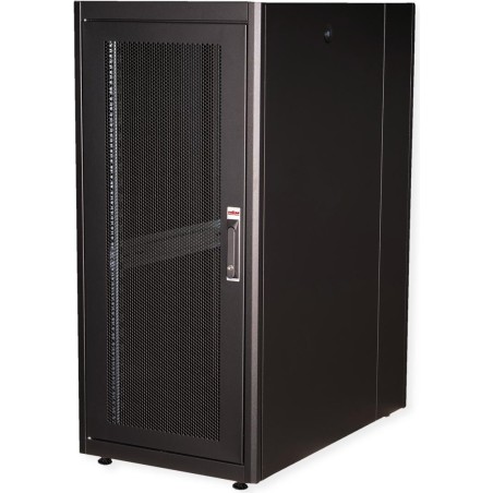 Roline Basic - Schrank Netzwerkschrank - perforierte Tür - Jet Black, RAL 9005 - 26U - 48.3 cm (19") (26.21.0203)