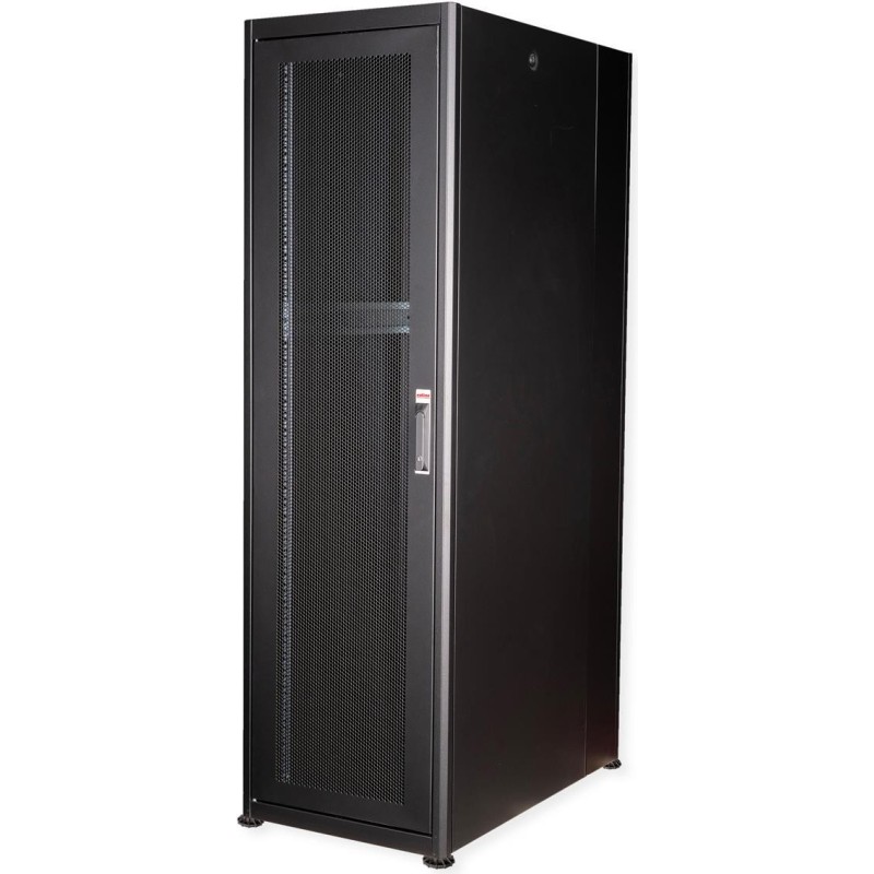 Roline Basic - Schrank Netzwerkschrank - perforierte Tür - Jet Black, RAL 9005 - 42HE - 48.3 cm (19") (26.21.0210)