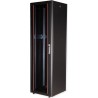 Roline Basic - Schrank Netzwerkschrank - Glas Tür - Jet Black, RAL 9005 - 42HE - 48.3 cm (19") (26.21.0211)