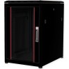 Roline Pro - Schrank Netzwerkschrank - mit Glastür, 600 x 800 mm (B x T) - Jet Black, RAL 9005 - 16U - 48.3 cm (19") (26.21.021
