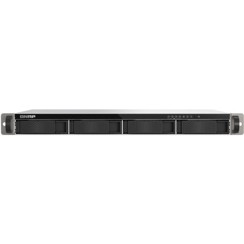 QNAP TS-433EU - NAS-Server - 4 Schächte - Rack - einbaufähig - SATA 6Gb/s - RAID 0, 1, 5, 6, 10, JBOD, 50, 60 - RAM 4GB - Gigab
