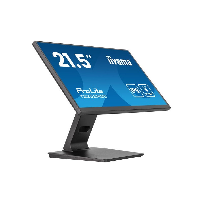 Iiyama 22W LCD 21.5" (54.5 cm) PCAP 10-Punkt Multi-Touch-Monitor mit Edge-to-Edge-Glas-Design, IPS-Panel-Technologie und Anti-G