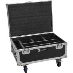 ROADINGER Flightcase 6x AKKU IP TL-3 QCL Trusslight CRMX mit Ladefunktion und Rollen (31005250)