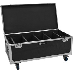 ROADINGER Flightcase 4x AKKU Multiflood IP 18x10W RGBW Wash CRMX mit Ladefunktion (31005248)