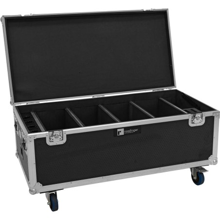 ROADINGER Flightcase 4x AKKU Multiflood IP 18x10W RGBW Wash CRMX mit Ladefunktion (31005248)