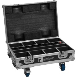 ROADINGER Flightcase 8x AKKU Mini IP UP-4 QCL Spot MK2 mit Ladefunktion (31005245)