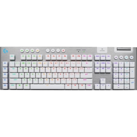 Logitech G G915 X - Tastatur - LIGHTSPEED - full size - Hintergrundbeleuchtung - kabellos - 2.4 GHz, USB, Bluetooth 5.0 - AZERT