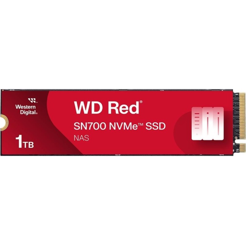 WD Red SN700 WDS100T1R0C-68BDK0 - SSD - 1 TB - intern - M.2 2280 - PCIe 3.0 x4 (NVMe) (WDS100T1R0C-68BDK0)