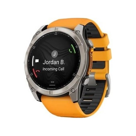 Garmin fenix 8 51mm AMOLED Graphit/Titanium Titan Silikon-Armband (010-02905-11)