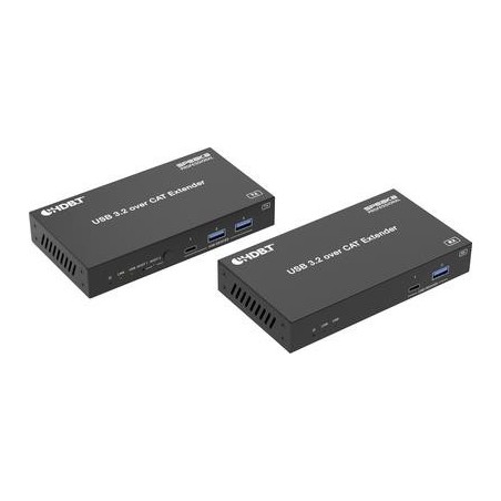 SpeaKa Professional SP-USBE-830 7+2 Port KVM-Extenderüber PC steuerbar Schwarz (SP-13472960)