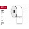 Capture Label 76 x 25mm, Core 76mm, Permanent, No perforation, 5180 labels per roll, 6 rolls per box (CA-880344-025)