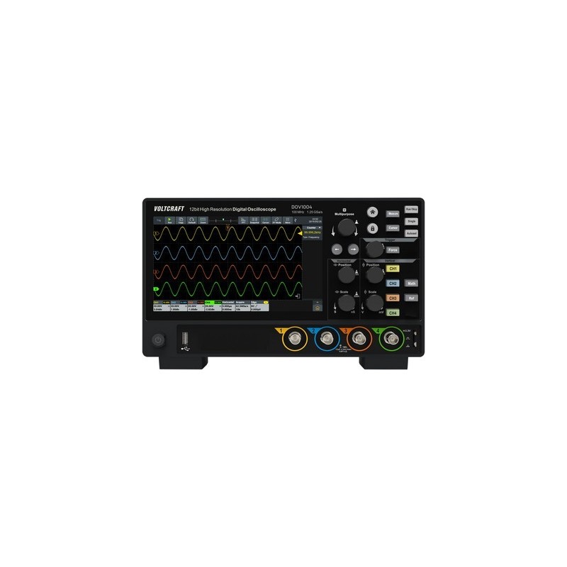 Voltcraft DOV1004 Digital-Oszilloskop 100 MHz 4-Kanal 1.25 GSa/s 50 Mpts 12 Bit (VC-16753920)