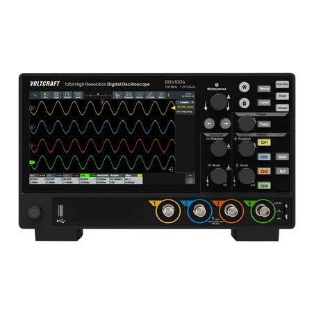 Voltcraft DOV1004 Digital-Oszilloskop 100 MHz 4-Kanal 1.25 GSa/s 50 Mpts 12 Bit (VC-16753920)