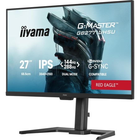 Iiyama G-Master GB2771UHSU-B1 Gaming Monitor 68,6cm (27") - 4K UHD, IPS, DisplayPort, HDMI, USB-C, 0.8ms, 144Hz Energieklasse