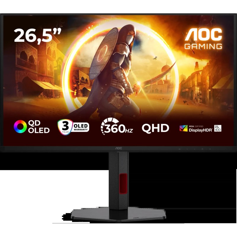 AOC Gaming Q27G4SDR - G4 Series - 27" QD-OLED-Monitor, WQHD, 360Hz, 0.03ms (Q27G4SDR)