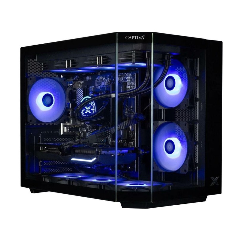 Captiva 95397 Desktop AMD Ryzen 7 9800X3D Gaming-PC 2 TB SSD 32 GB RAM Windows 11 Home Schwarz