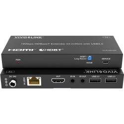 VivoLink HDBaseT KVM kit 150m with USB 2.0 - 18 Gbps (VLKVM150)